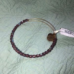 Alex and Ani CANDY bangle - Amethyst w/ gold